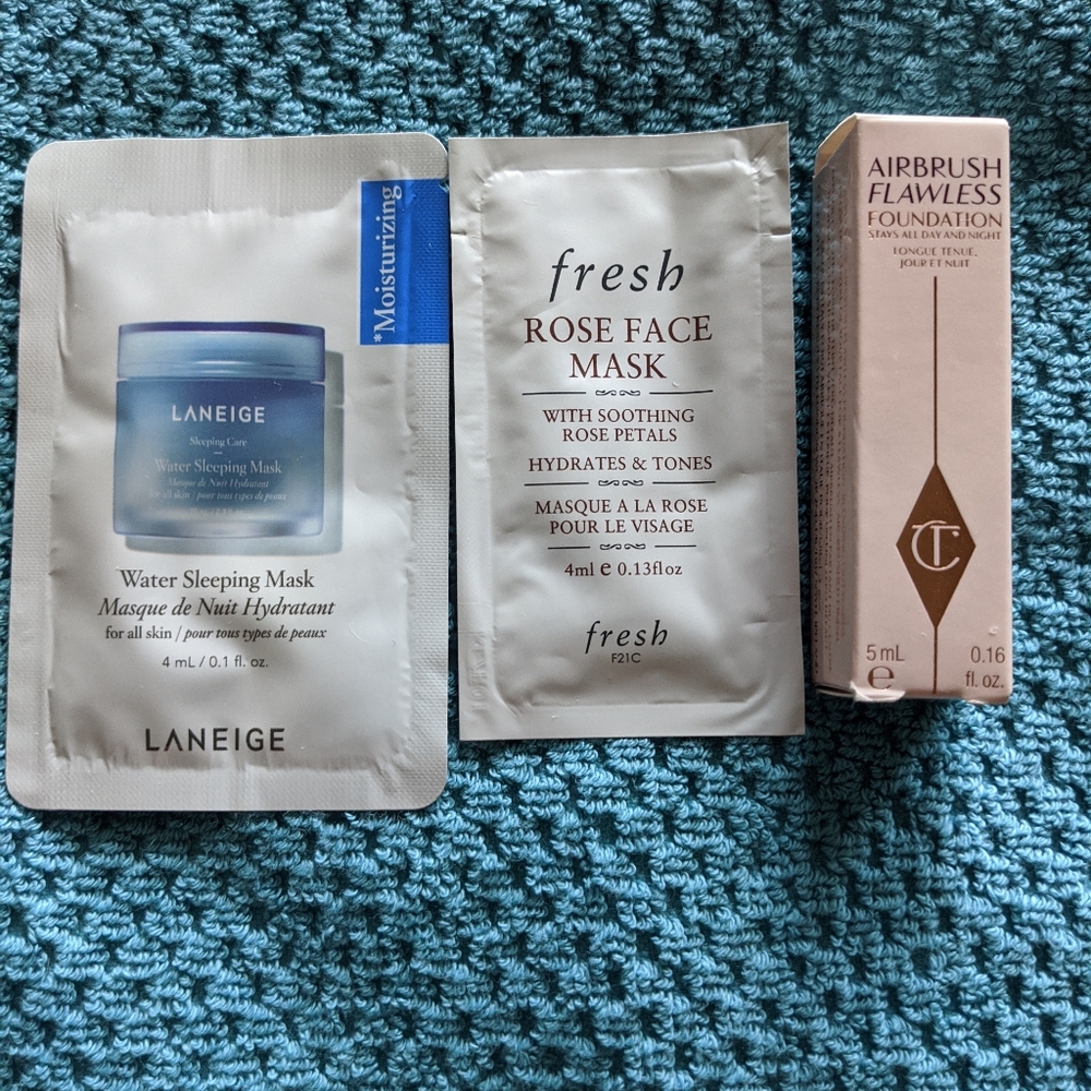 Sample Pack Laneige, fresh, Charlotte Tilbury